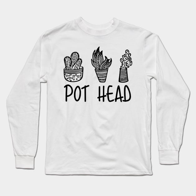 pothead succulent Long Sleeve T-Shirt by Dennisbani